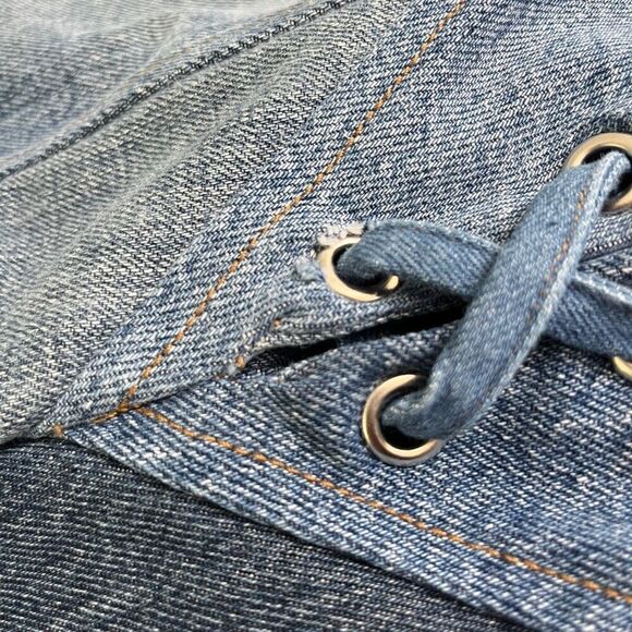 EB Denim Lace Up‎ in Medium Wash - Picture 7 of 16